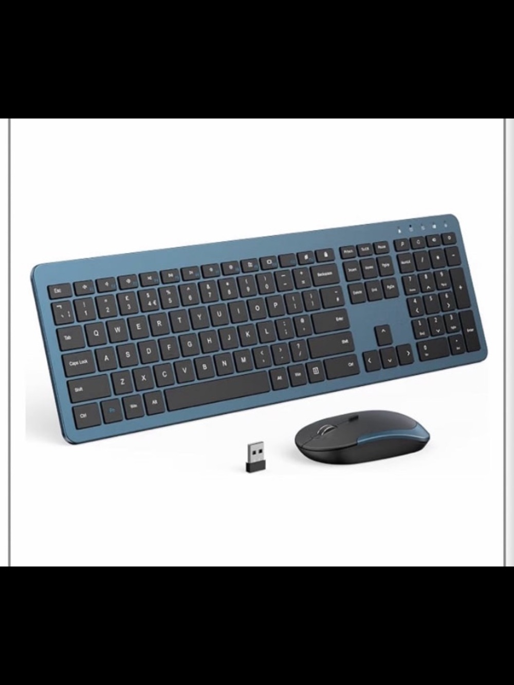 Wireless mouse and keyboard combo
